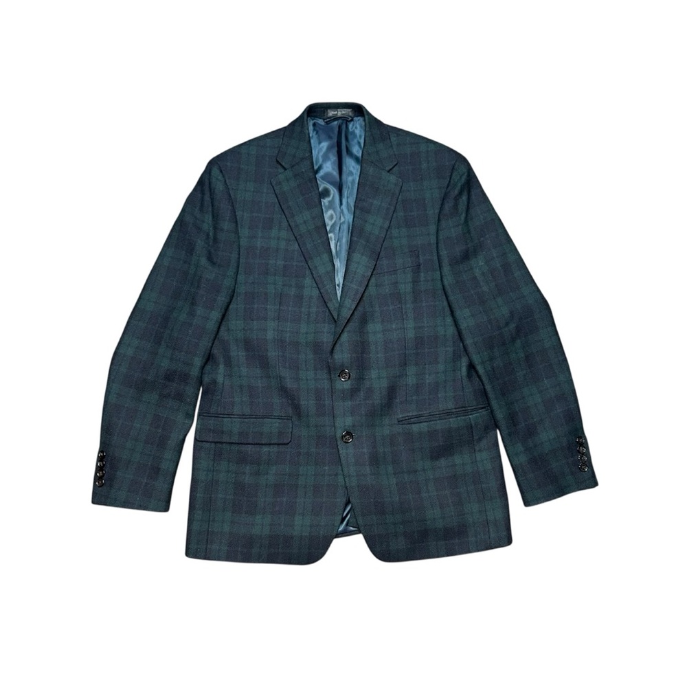Lauren Ralph Lauren Dark Green & Navy Plaid Sport Coat